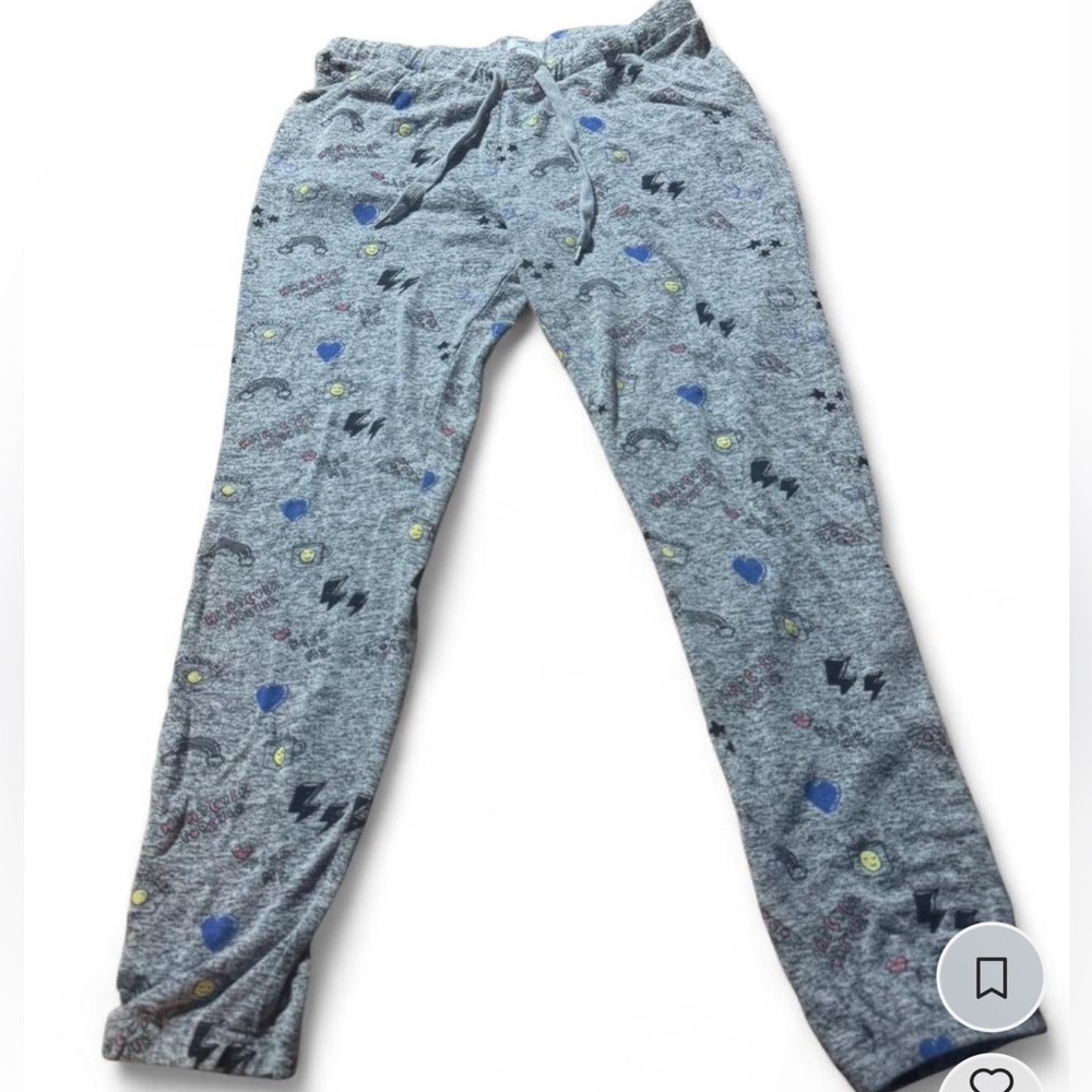 Forever 21 Women’s Grey and Blue Patterned Pajama Pants